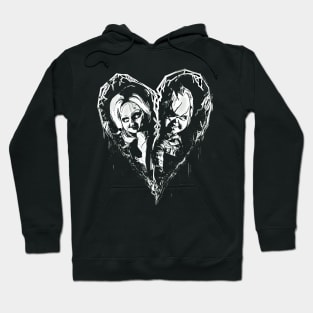 Chucky and Tiffany black and white Hoodie